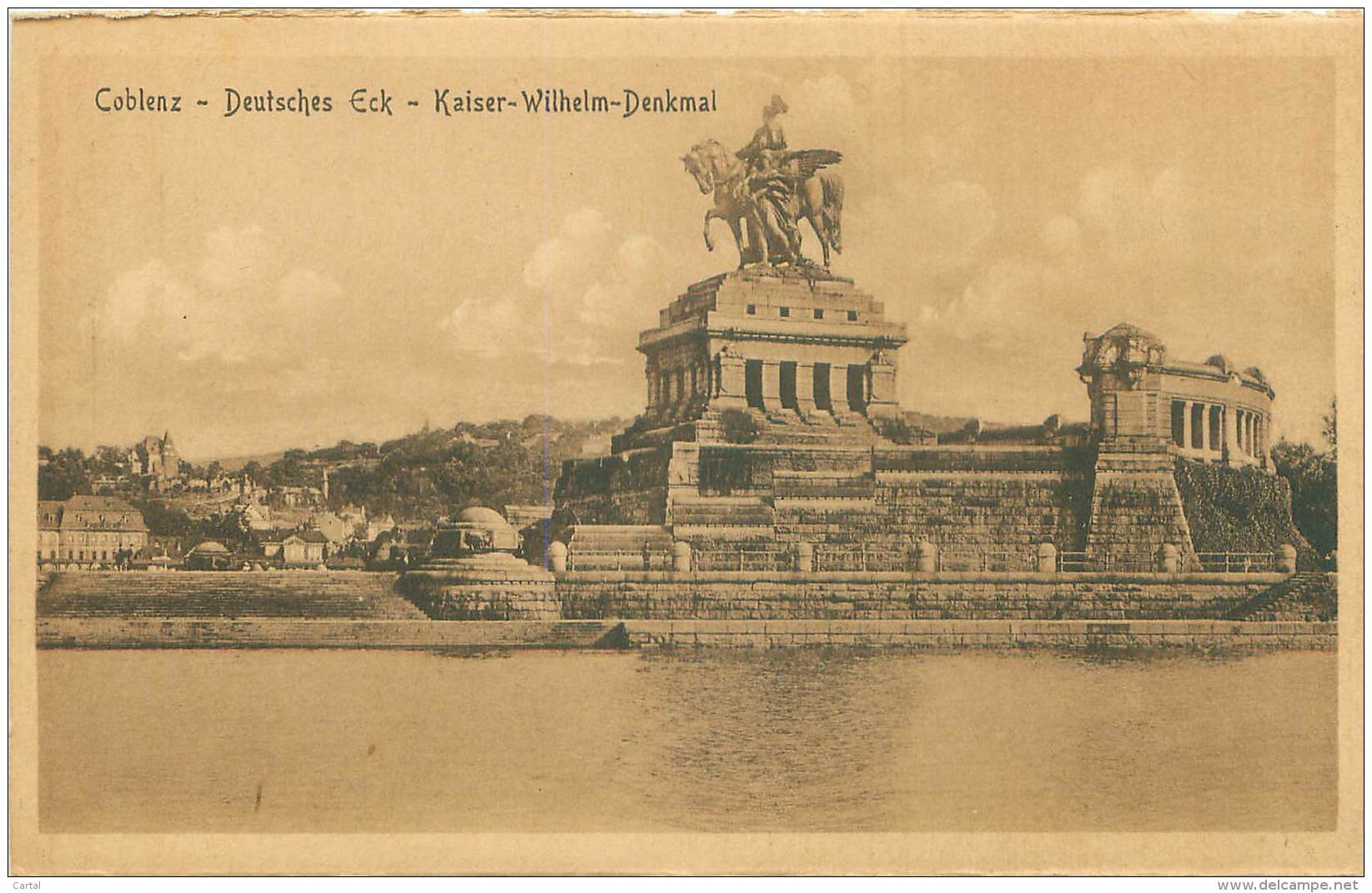 COBLENZ - Deutsches Eck - Kaiser-Wilhelm-Denkmal - Koblenz