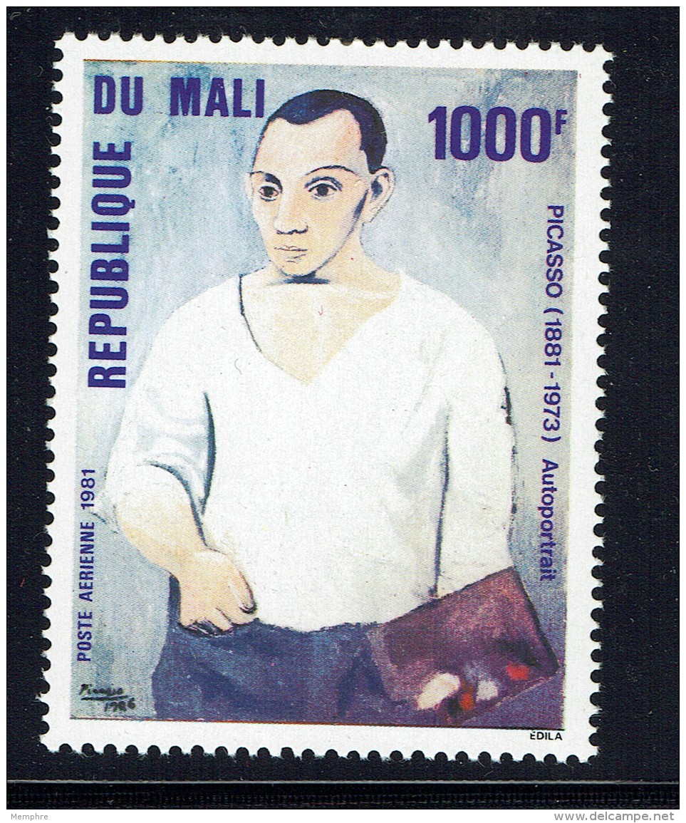 1981  Picasso &laquo;Autoportrait&raquo;    - Poste Aérienne  ** - Mali (1959-...)