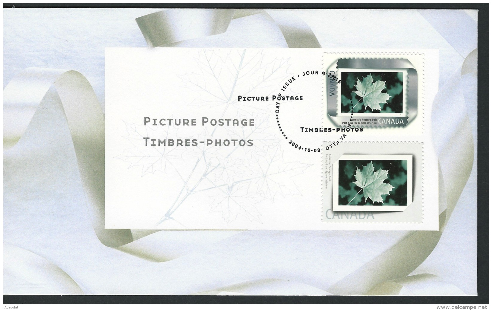 CANADA 2004 SCOTT 2063-64  PAIR FDC VALUE US $ 2.95 - 2001-2010