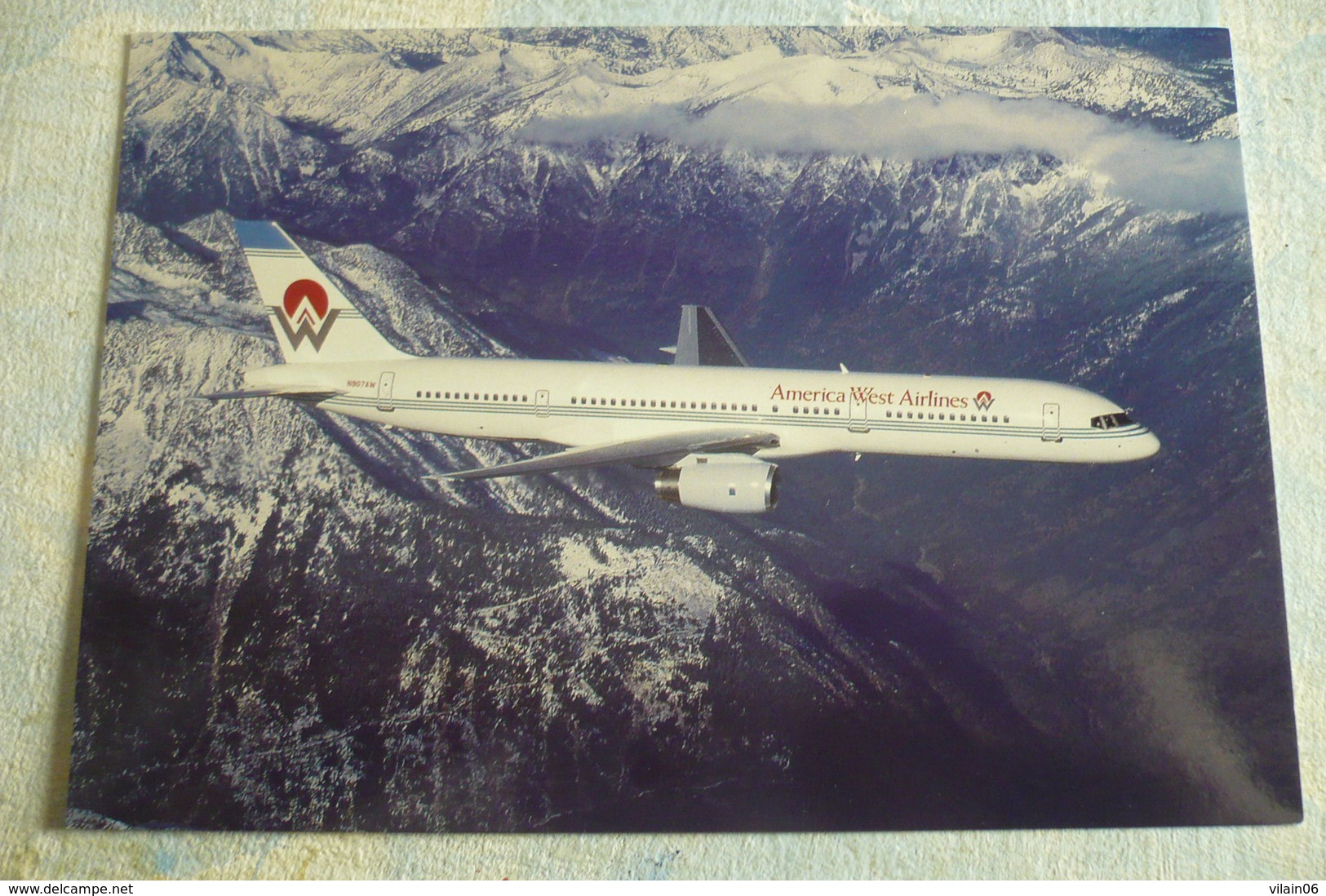 AIRLINE ISSUE / CARTE COMPAGNIE     AMERICAN WEST AIRLINES   B 757 200 - 1946-....: Ere Moderne