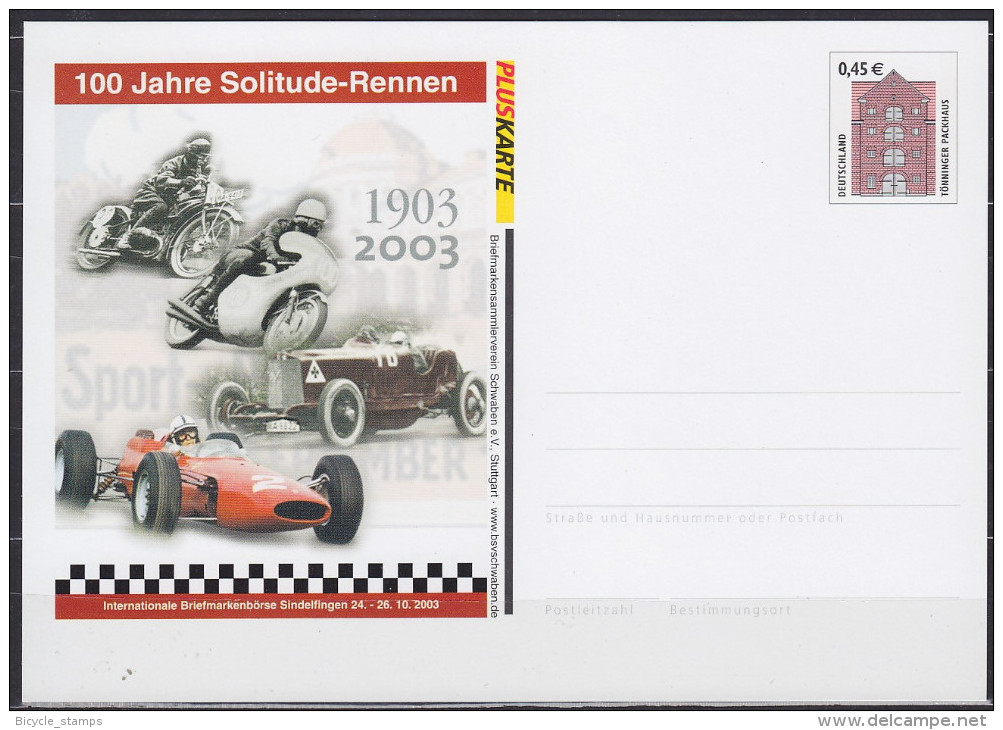 2003 ALLEMAGNE Germany Pluskarte Tönniger Packhaus ** MNH Motocyclette Cyclomoteur Motorcycle Moped Motorrad Mope [DX48] - Motorbikes