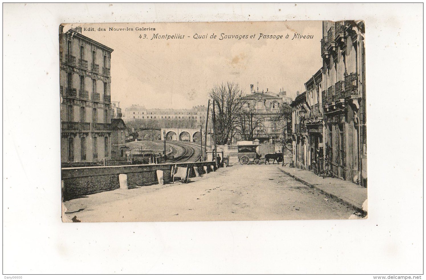 MONTPELLIER Quai De Sauvages Et Passage à Niveau  (carte Animée) - Montpellier