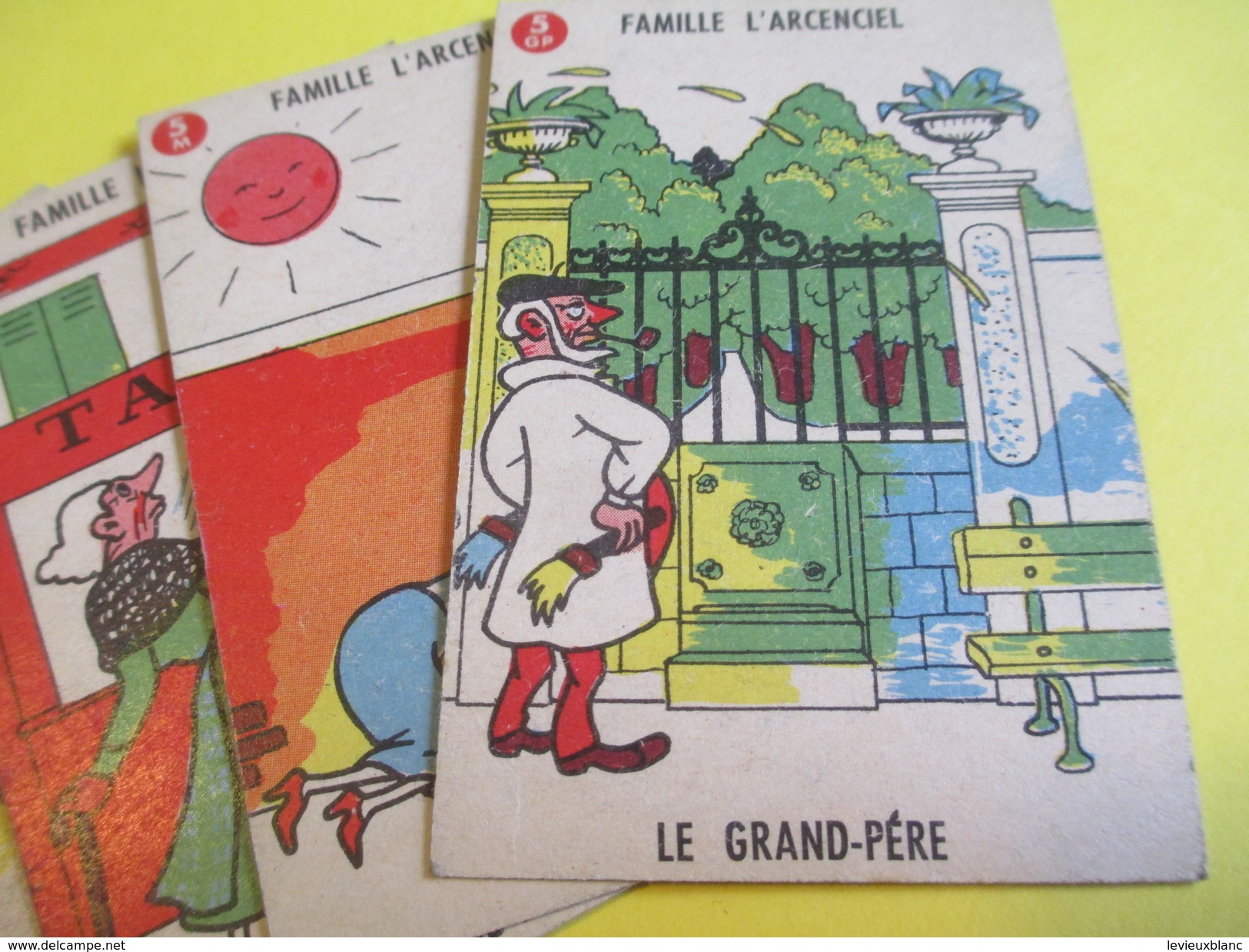 Jeux des 7 Familles /Offert par Delespaul /Bémol-Lebois-Arcenciel-Lefer-Bonneterre-Letisserand-Jelis-/Vers 1950   CAJ3