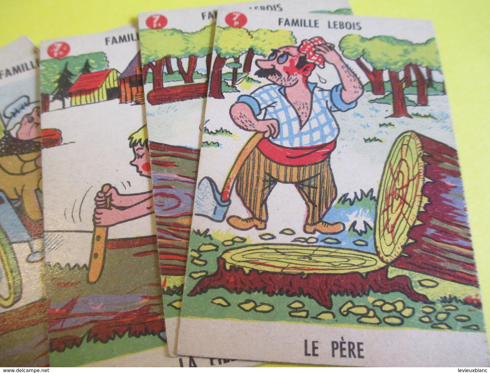 Jeux des 7 Familles /Offert par Delespaul /Bémol-Lebois-Arcenciel-Lefer-Bonneterre-Letisserand-Jelis-/Vers 1950   CAJ3