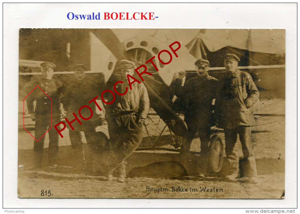 BOELCKE-Flieger-Avion-Aviation-Fliegerei-CARTE PHOTO Allemande-Guerre 14-18-1 WK-MILITARIA-France-Feldpost- - Weltkrieg 1914-18