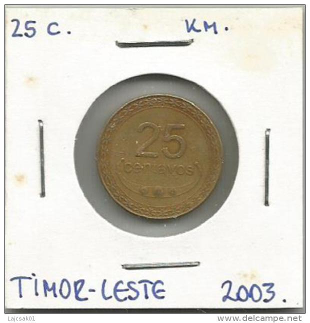 Timor Leste East Timor 25 Centavos 2003. - Timor