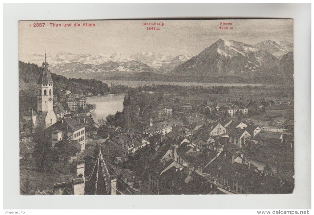 CPA THOUNE OU THUN (Suisse-Berne) - Thun Und Die Alpen - Thun