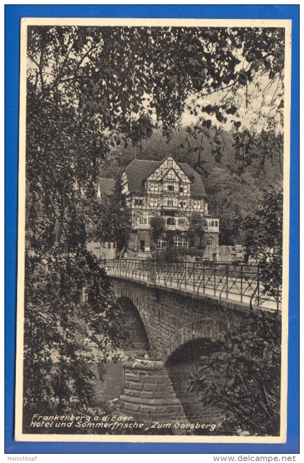 Deutschland; Frankenberg Eder; Hotel Zum Gossberg; 1933 - Frankenberg (Eder)