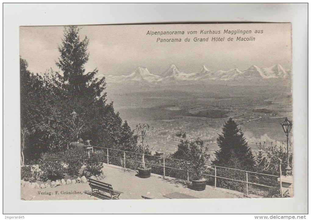 CPA PIONNIERE EVILARD (Suisse-Berne) - MACOLIN : Panorama Du Grand Hôtel De Macolin - Evilard