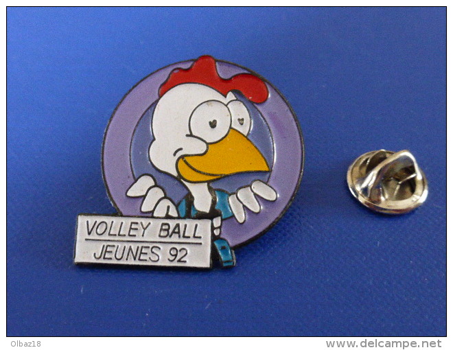 Pin´s FFVB Fédération Française De Volley Ball - Jeunes 92 - Coq Sportif (PT17) - Volleyball