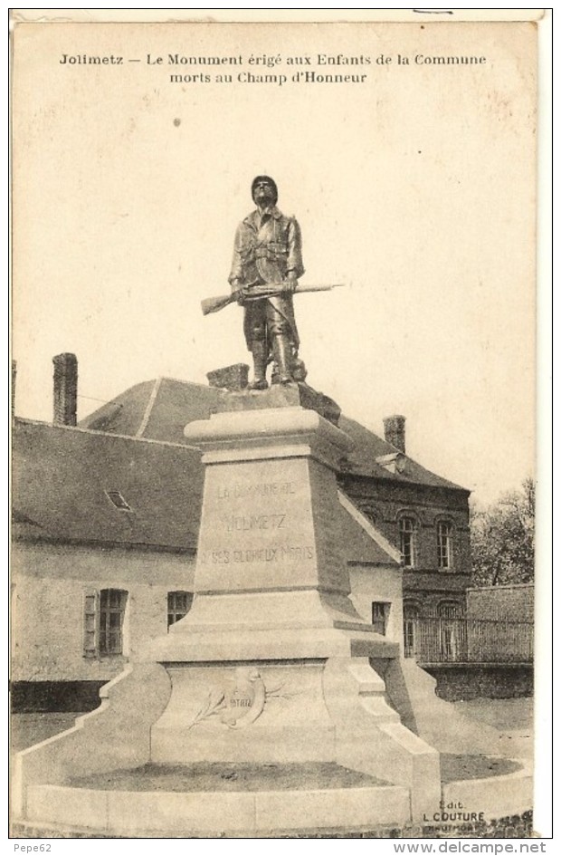 Jolimetz-monument Aux Morts-1914 1918- Cpa - Autres & Non Classés