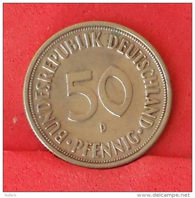 GERMANY FEDERAL REPUBLIC 50 PFENNIG 1970 D -    KM# 109,1 - (Nº16795) - 50 Pfennig