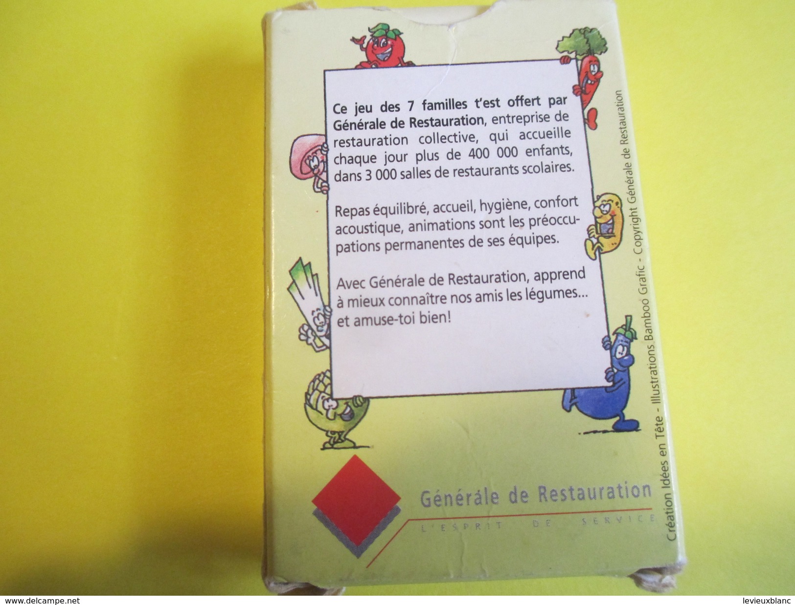 Jeux 7 Familles Publicitaire/"Graine De Chef"/Pomme Terre-Carotte-Champi-etc/Générale De Restauration/Vers1990     CAJ12 - Other & Unclassified
