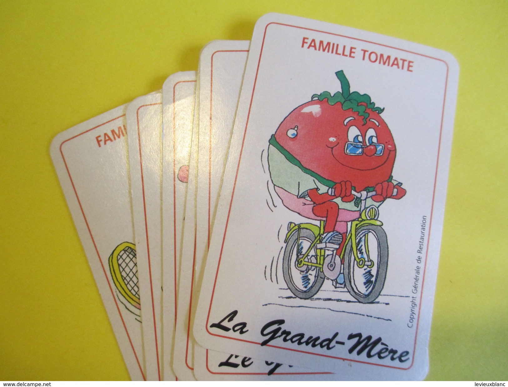 Jeux 7 Familles publicitaire/"Graine de Chef"/Pomme Terre-Carotte-Champi-etc/Générale de restauration/Vers1990     CAJ12