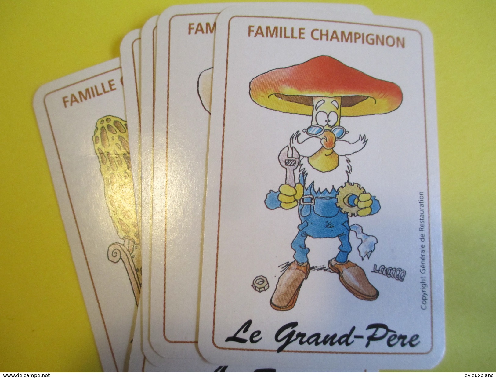 Jeux 7 Familles publicitaire/"Graine de Chef"/Pomme Terre-Carotte-Champi-etc/Générale de restauration/Vers1990     CAJ12