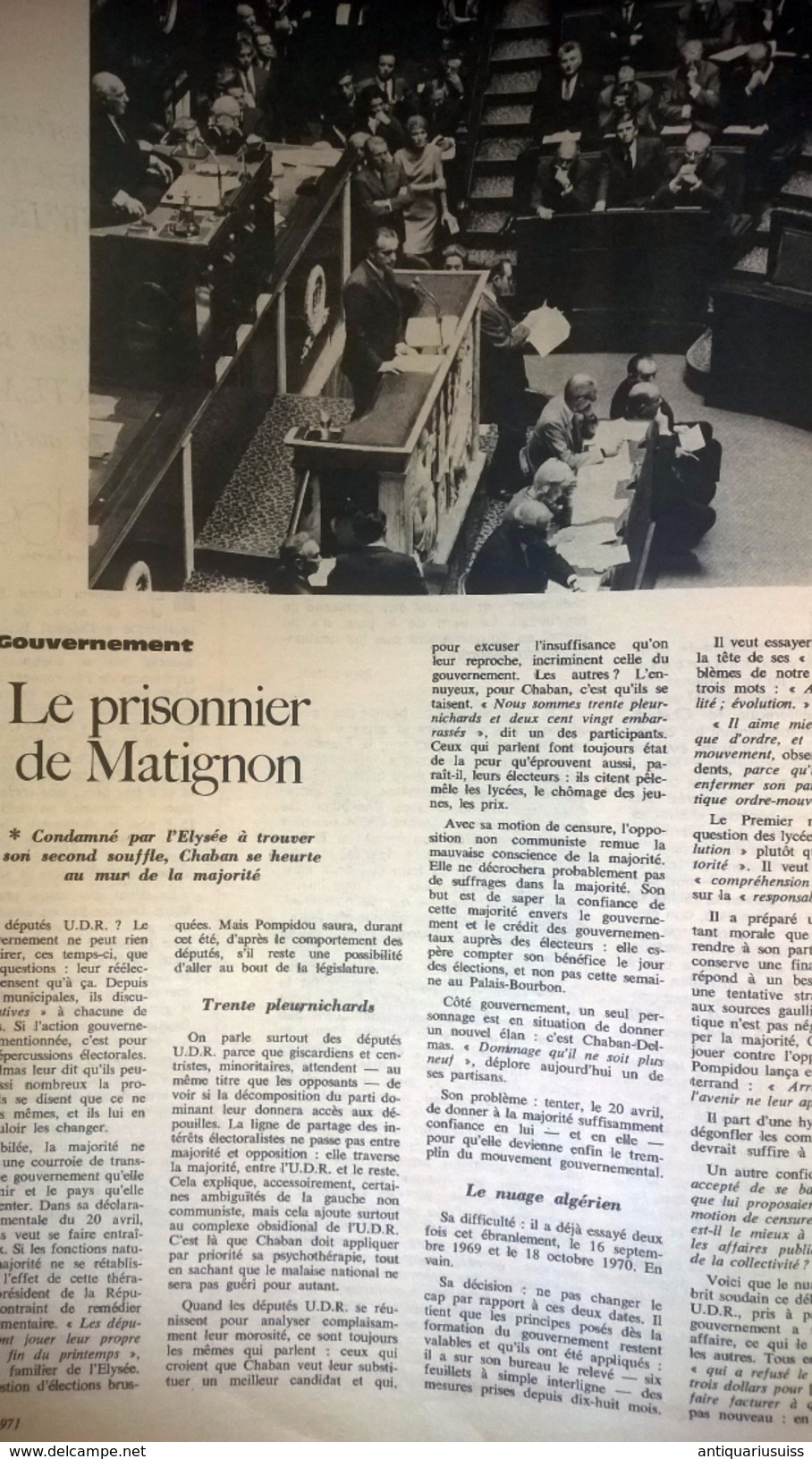 Le Nouvel Observateur  - 1971 -   France - 1950 à Nos Jours