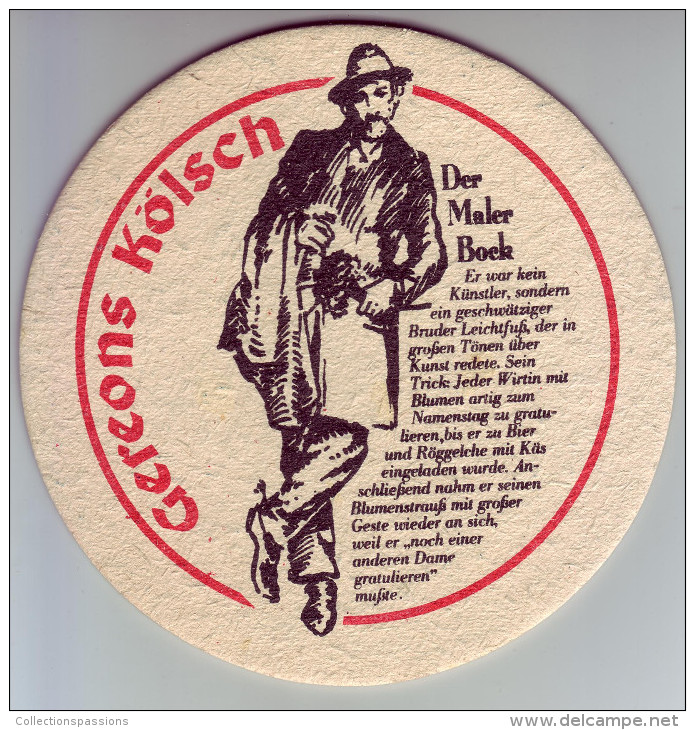 - SOUS-BOCK - GEREONS KÖLSCH - - Beer Mats