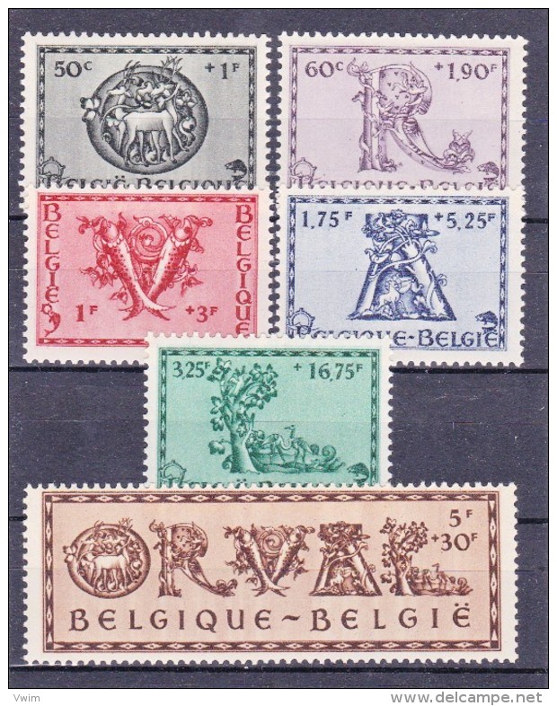 BELGIQUE/BELGIE/BELGIUM/BELGIEN -1943 -ORVAL -Nrs 625....630  Y&T - Serie Complet-volledige Serie - ** - Neufs