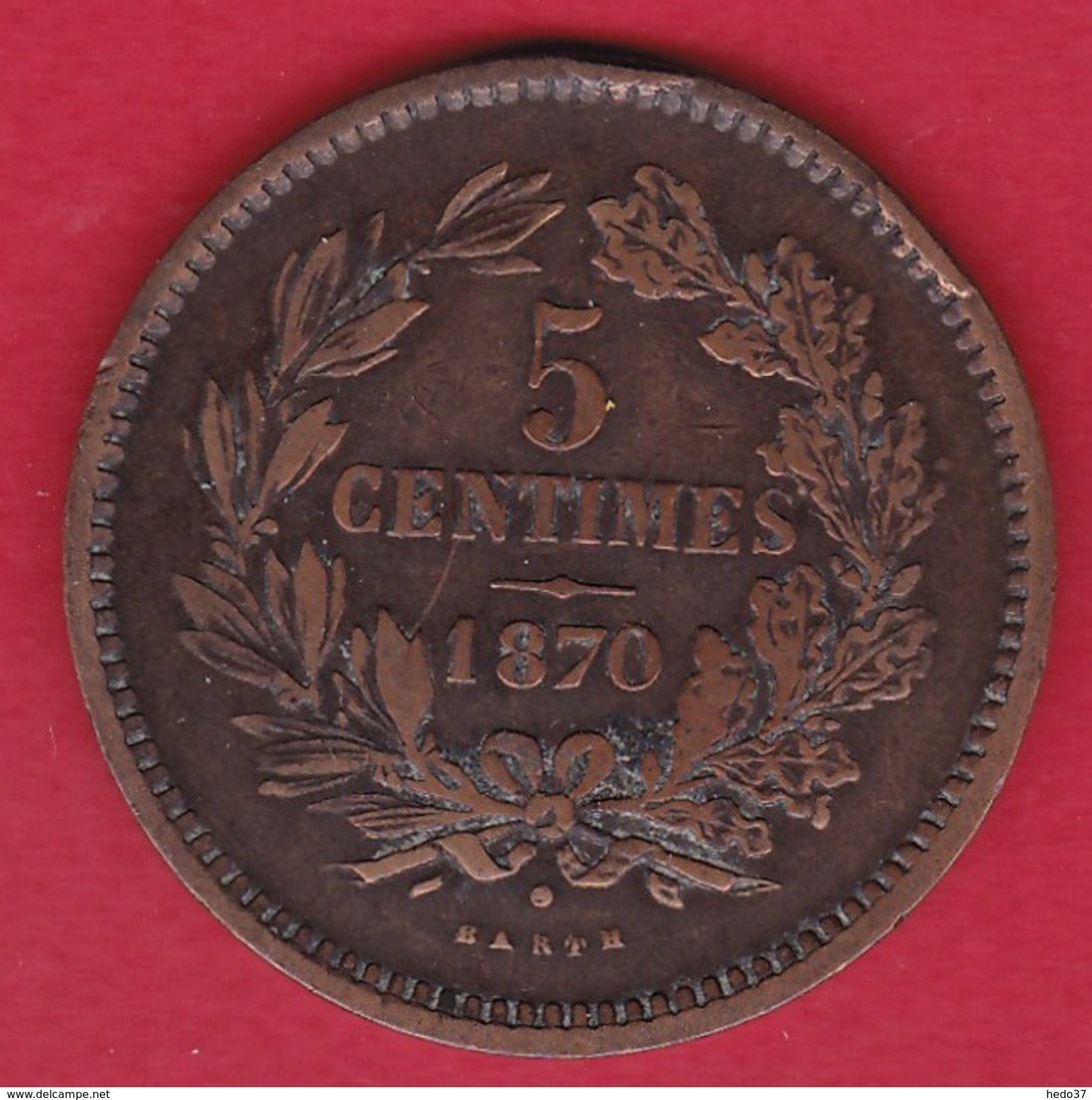 Luxembourg - 5 Centimes - 1870 - Luxembourg