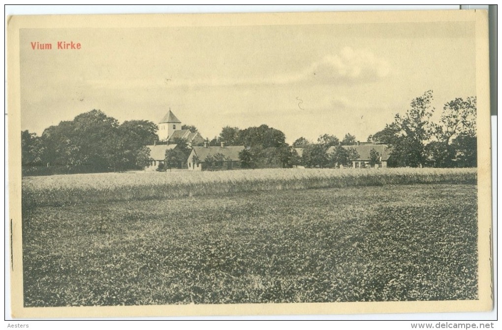 Virum: Kirke (og Panorama) - Not Circulated. (David Christensen - Kjellerup) - Denmark