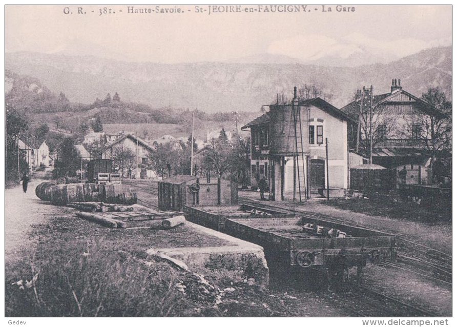 France 74, Chemin De Fer, Trains à Saint-Jeoire, Photo 190. Retirage BVA, CEN 648.8 - Autres & Non Classés