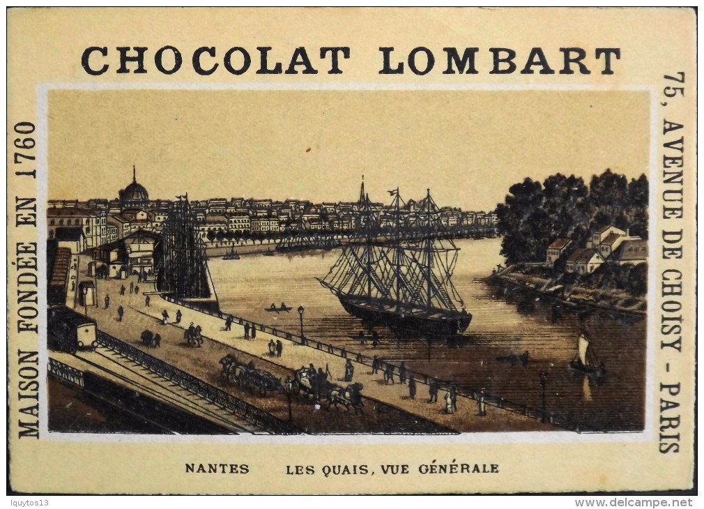 TRES BELLE CHROMO. CHOCOLAT LOMBART - LOURDES - Notre-Dame De Lourdes - En Parfait Etat - Lombart