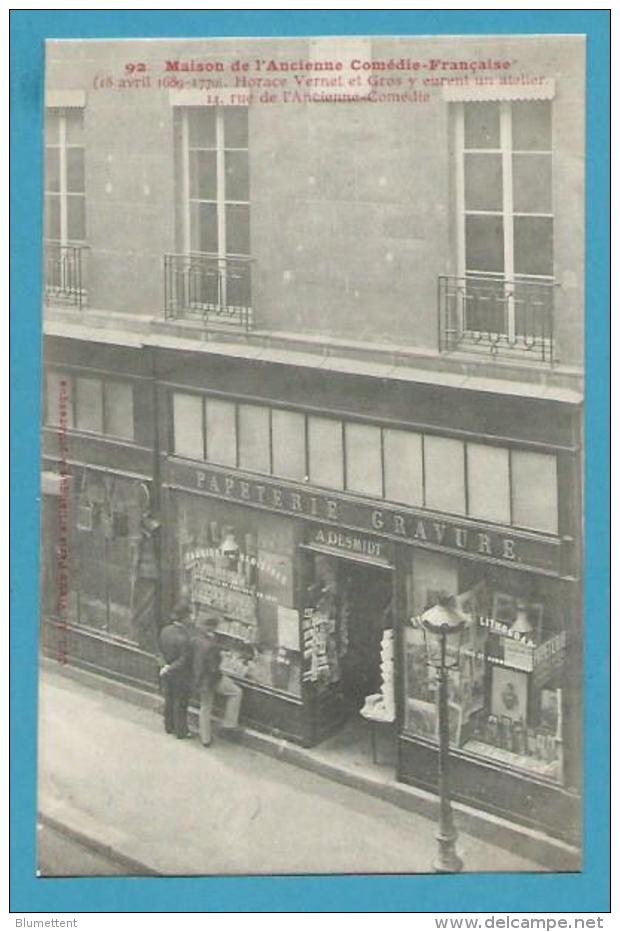 CPA 92 - Marchand Cartes Postales Maison De L´Ancienne Comédie Française PARIS - Petits Métiers à Paris