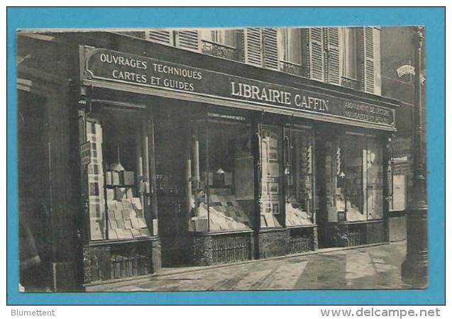 CPA Devanture De La Librairie CAFFIN Rue St Lazare  PARIS (IXème) - Distrito: 09