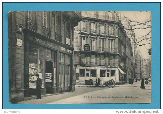 CPA - Métier Marchands Cartes Postales - Bureau Des Postes Boulevard Malesherbes PARIS - Straßenhandel Und Kleingewerbe