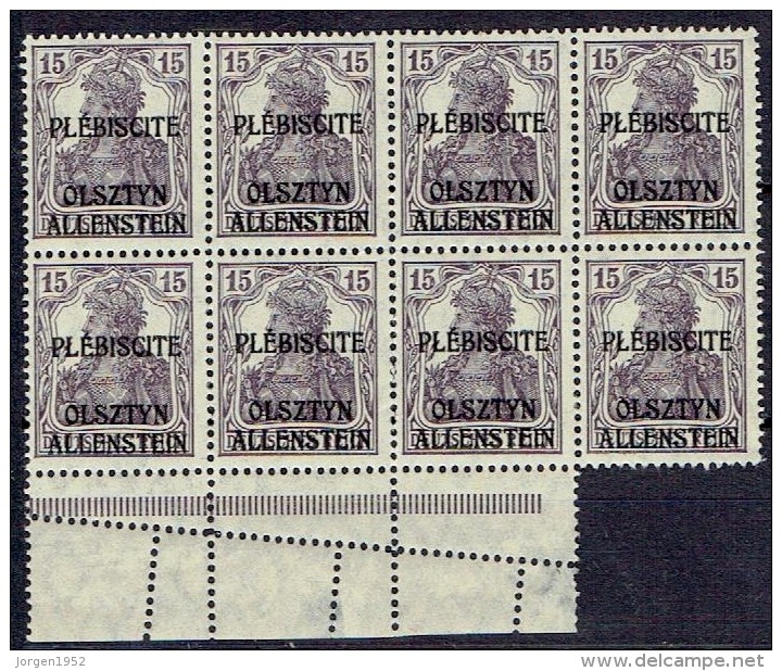 GERMANY # TERRITORIE ALLENSTEIN FROM 1920 STAMPWORLD 3** - Sonstige & Ohne Zuordnung