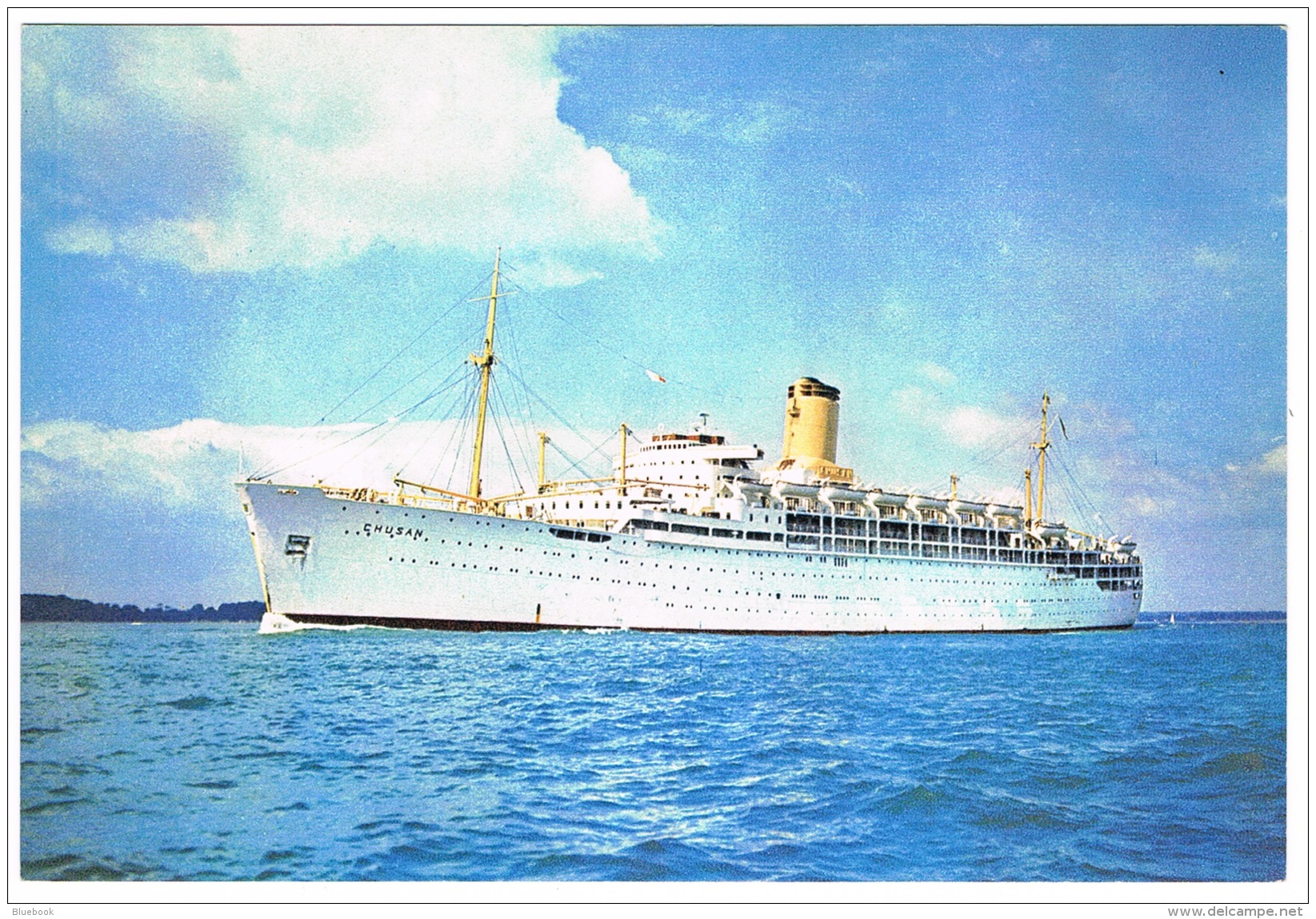 RB 1128 - Shipping Postcard P &amp; O Ship S.S. Chusan - Maritime Theme - Passagiersschepen