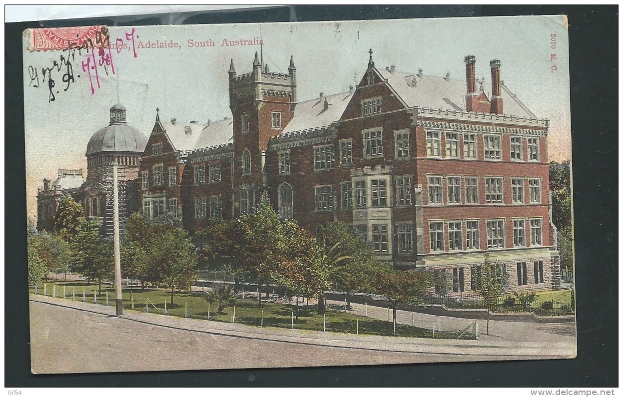 COLOUR POSTCARD SCHOOL OF MINES In ADELAIDE SOUTH AUSTRALIA - Obf02117 - Adelaide