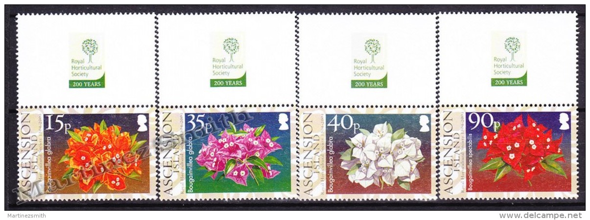 Ascension 2004 Yvert 843- 46, Bicentenary Of The Royal Horticultural Society - MNH - Ascension