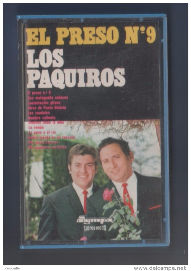 CASETE EL PRESO N°9 - LOS PAQUIROS - OLYMPIA - Audiocassette