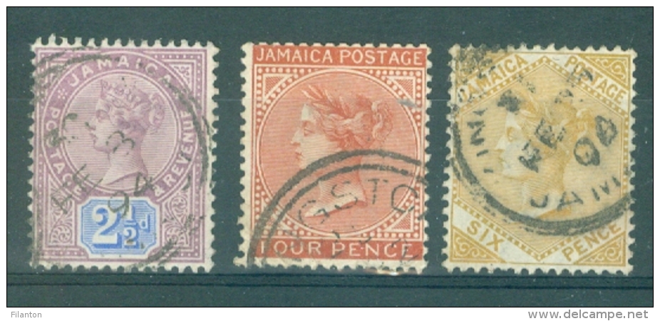 JAMAICA - St. Gibbons Nr 11 + 23a + 29 - Gestempeld/oblitéré - Cote 15,00 GBP - Jamaique (1962-...)
