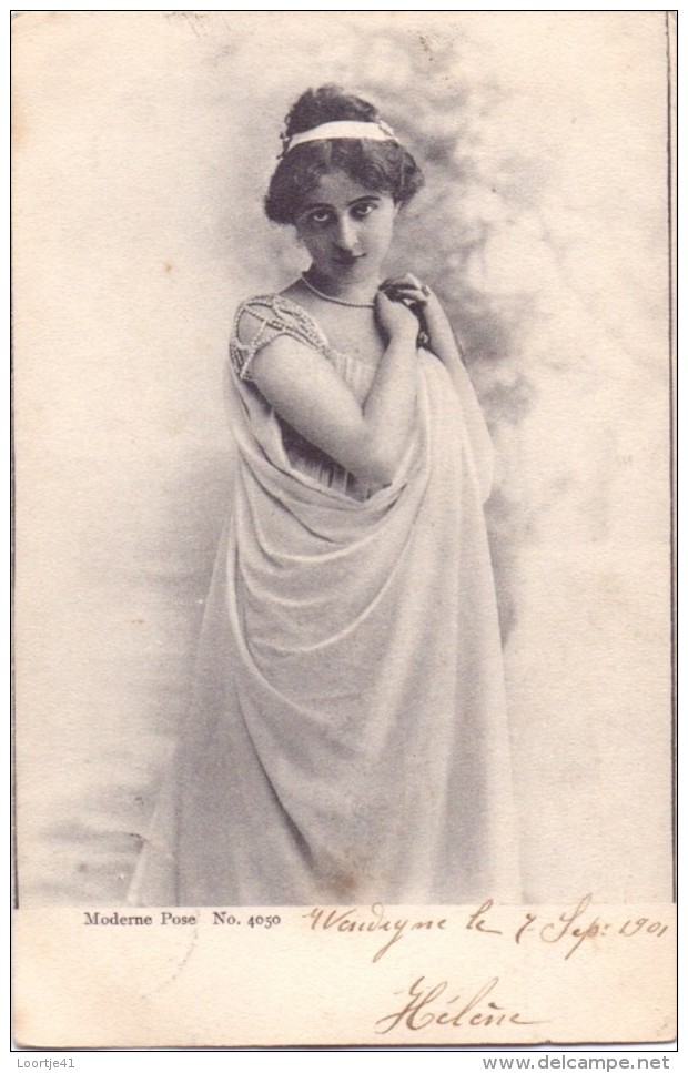 Fantasie Fantaisie -  Vrouw Femme  - Moderne Pose  - Wenduine Naar Kortrijk 1901 - Frauen