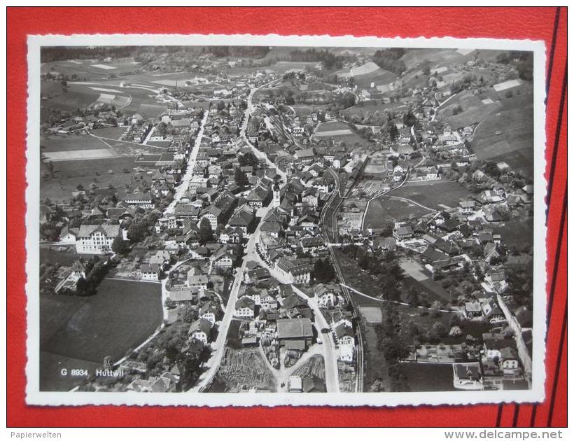 Huttwil (BE) - Fliegeraufnahme - Vue Aerienne / Bahnpost - Huttwil