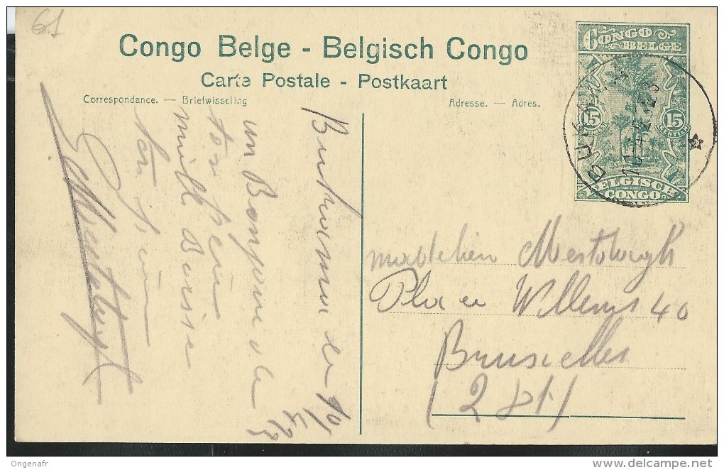 Carte N° 61. Vue 101. Famille Indigène Wahutu. - Obl.: Buka....  10/04/1923 Pour Bxl - Postwaardestukken