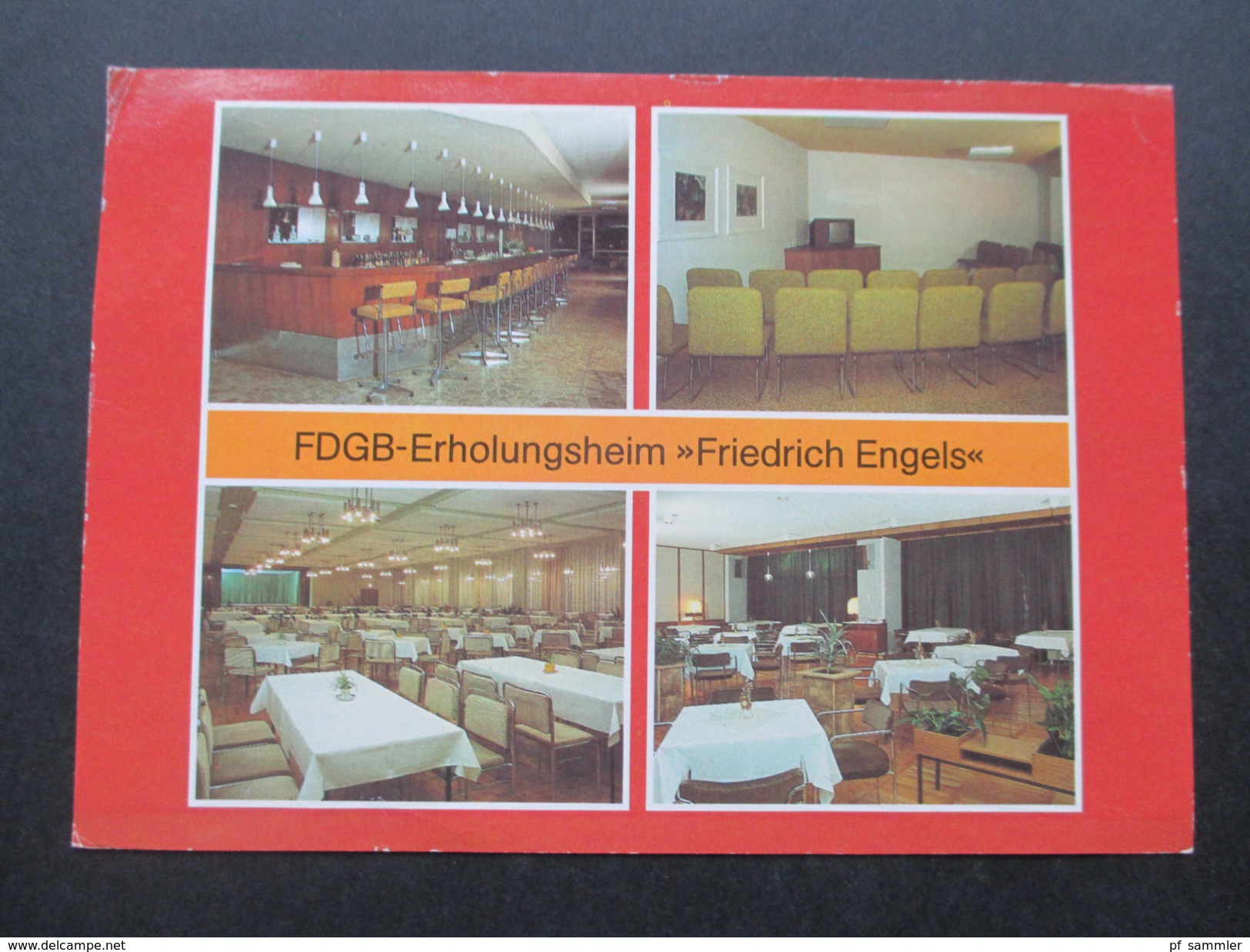 AK DDR 1990 FDGB Erholungsheim Friedrich Engels. Templin - Alberghi & Ristoranti