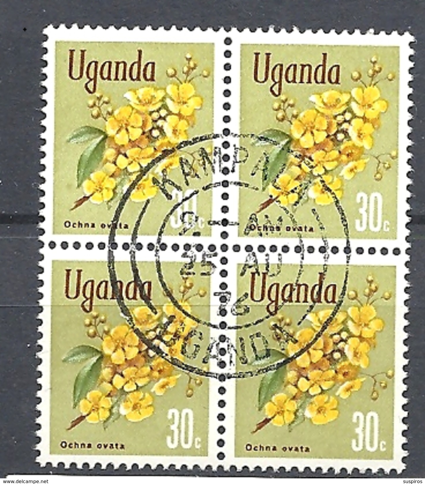 UGANDA    1969 Flowers USED - Uganda (1962-...)