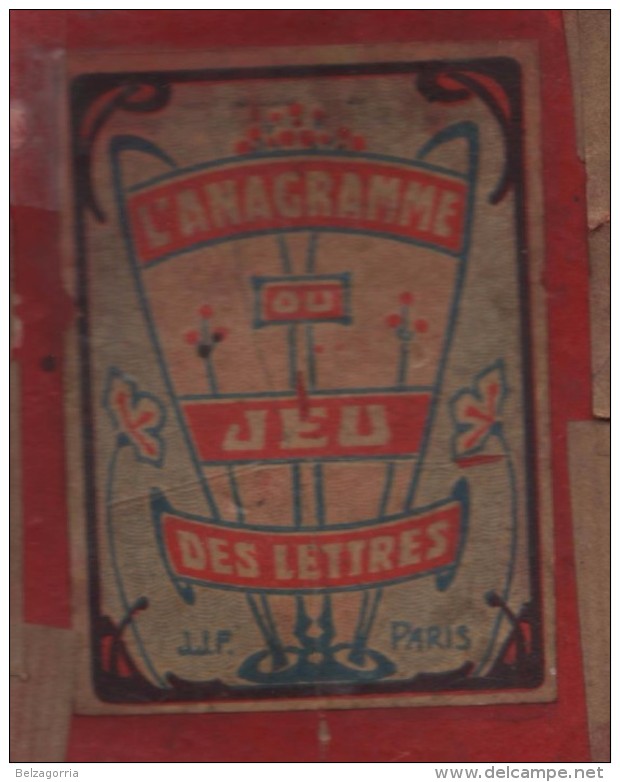 L'ANAGRAMME Ou JEU DES LETTRES, BOÎTE En CARTON De 88 MINI CARTES, JEU Type LEXICON Des ANNEE 1930,1940,1950 VOIR SCANS - Other & Unclassified