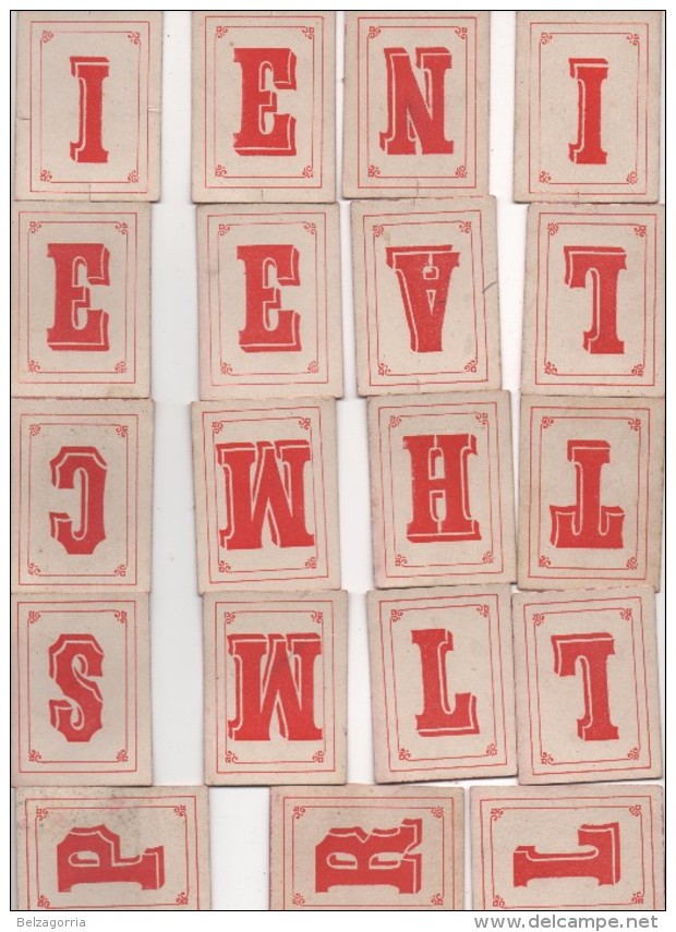 L'ANAGRAMME Ou JEU DES LETTRES, BOÎTE En CARTON De 88 MINI CARTES, JEU Type LEXICON Des ANNEE 1930,1940,1950 VOIR SCANS - Other & Unclassified