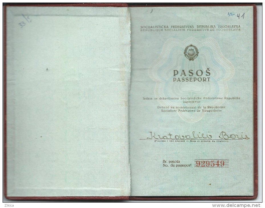 Passeport,passport, Pasaporte, Reisepass.Federal Republic Of Yugoslavia.vissas - Liban,Lebanon,Syria,Jordan,Turkey. - Historical Documents