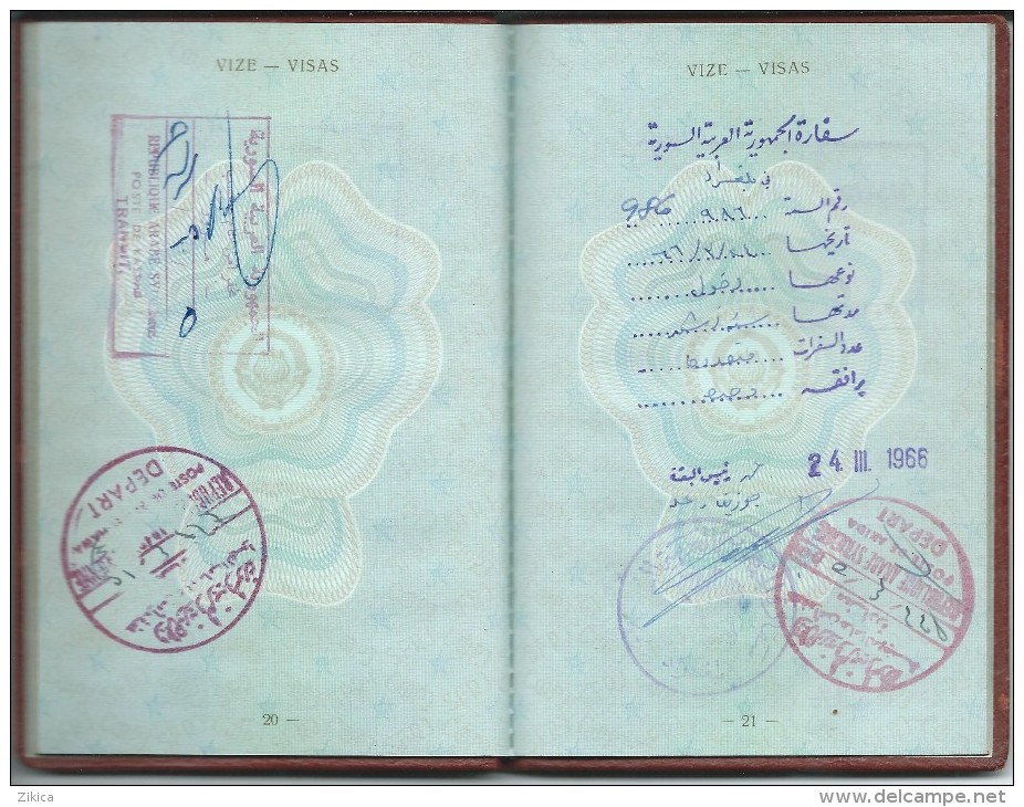 Passeport,passport, pasaporte, reisepass.Federal Republic of Yugoslavia.vissas - Liban,Lebanon,Syria,Jordan,Turkey.