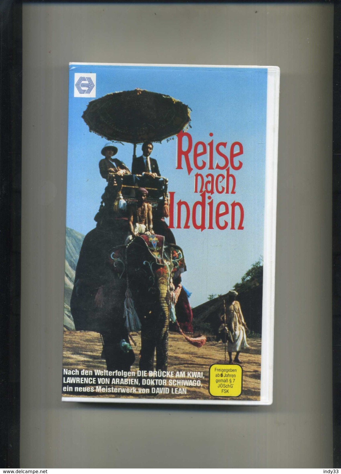 CASSETTE VHS . REISE NACH INDIEN . REGIE D. LEAN . - Actie, Avontuur