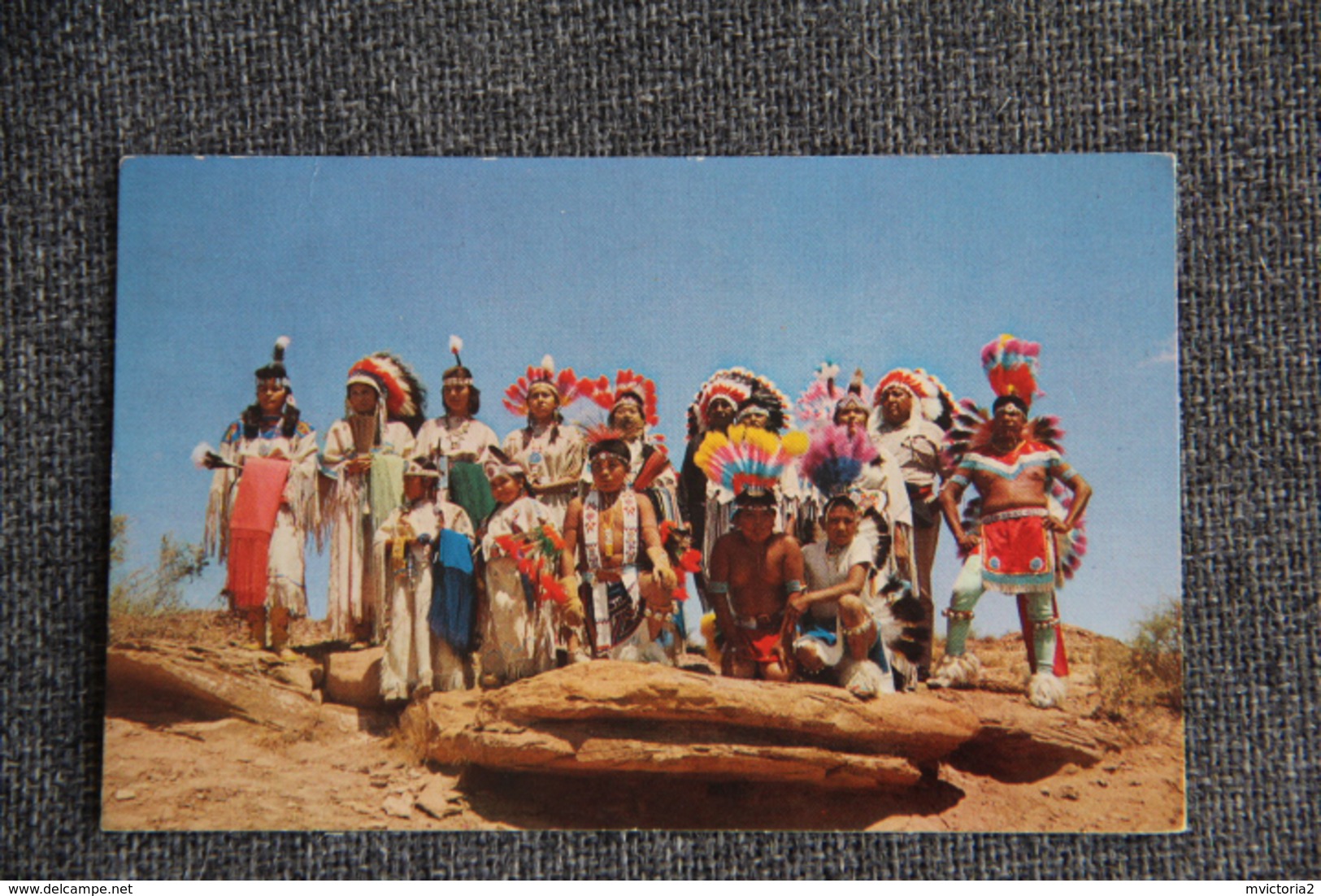 INDIANS In Ceremonial Dress - USA National Parks