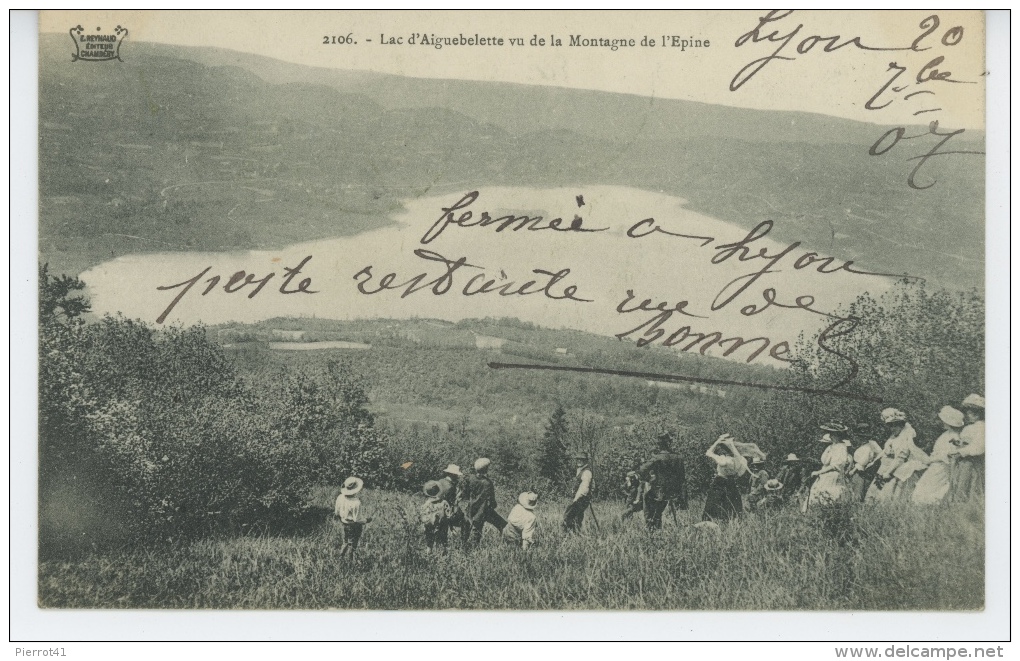 Lac D' AIGUEBELETTE Vu De La Montagne De L'Epine - Autres & Non Classés