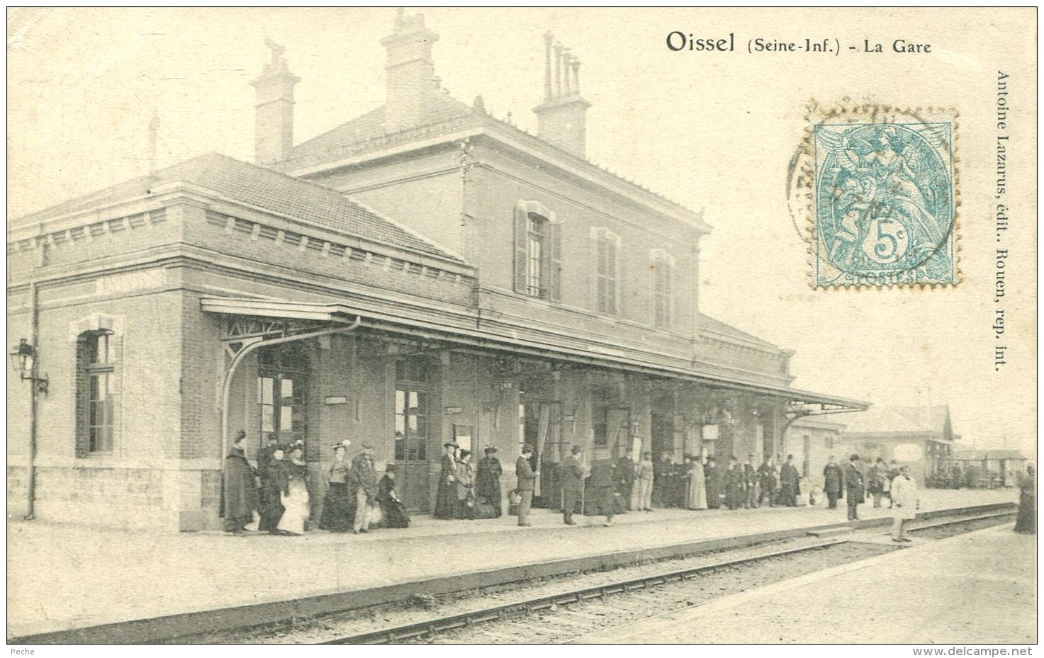 N°52049 -cpa Oissel -la Gare- - Gares - Sans Trains