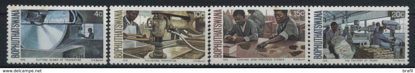 1978 Bophuthatswana, Industria Pietre Preziose , Serie Completa Nuova (**) - Bophuthatswana