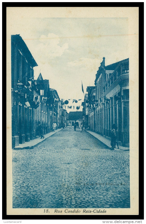 SÃO TOMÉ E PRÍNCIPE - Uma Rua Na Vila De Sant'Ana( Ed. António Duarte D'Oliveira & C.ª Nº 18)carte Postale - Sao Tome And Principe